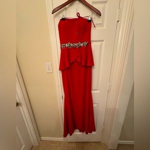 Terani size 4 Hot Red Dress